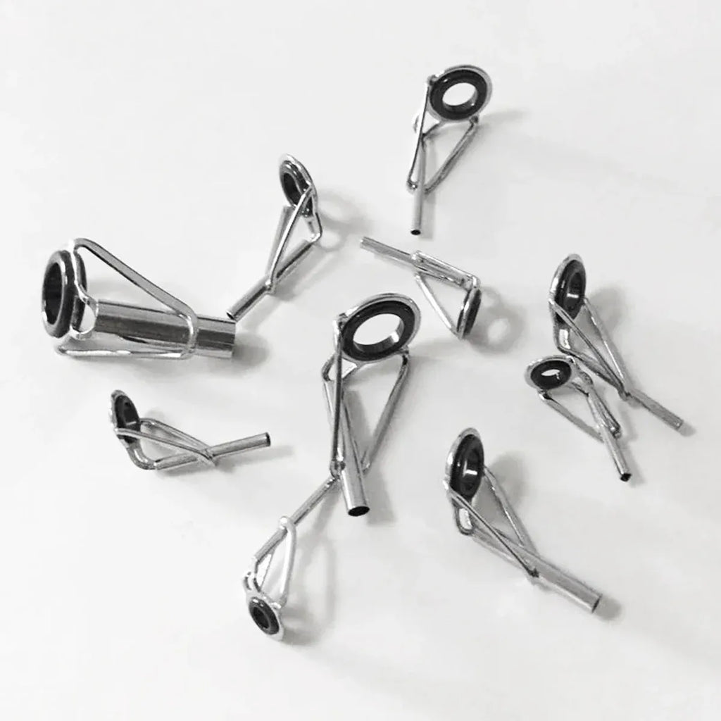 50 Piece Fishing Rod Guide Tip Repair Kit Set Rings Guide Replacement Parts Tools