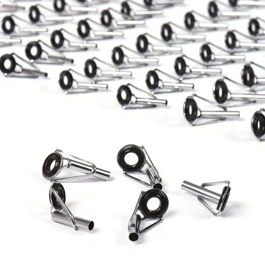 50 Piece Fishing Rod Guide Tip Repair Kit Set Rings Guide Replacement Parts Tools