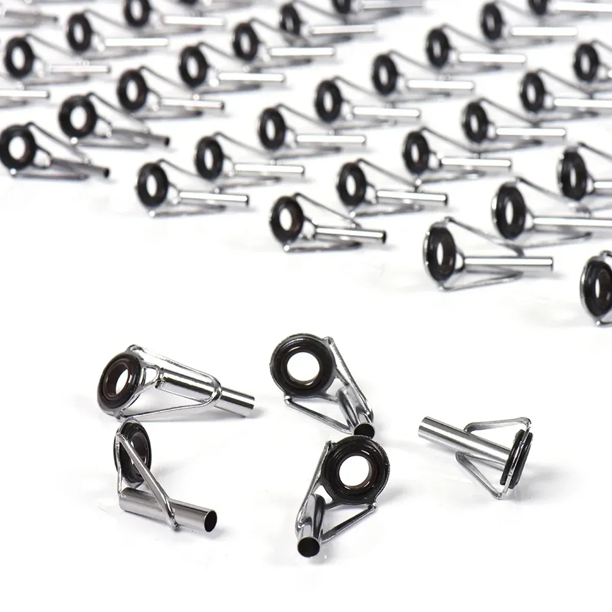 50 Piece Fishing Rod Guide Tip Repair Kit Set Rings Guide Replacement Parts Tools