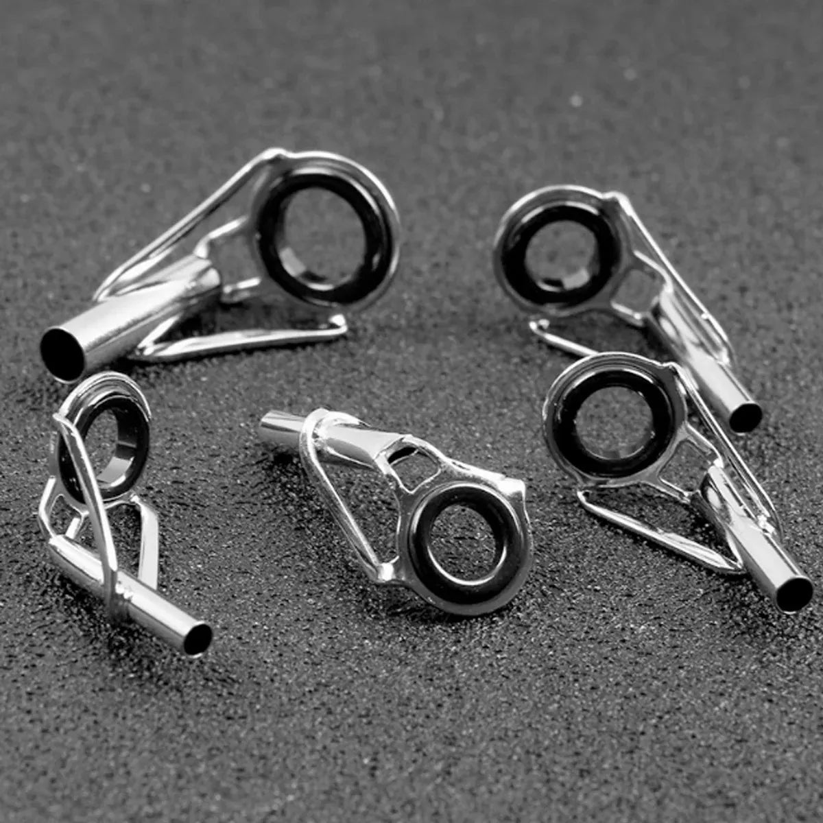 50 Piece Fishing Rod Guide Tip Repair Kit Set Rings Guide Replacement Parts Tools