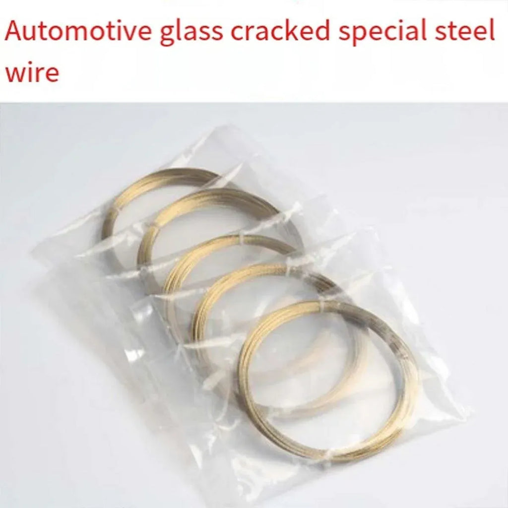 5 Rolls Automotive Glass Removal Tools Steel Wire Rope Disassembling Kit – Silver