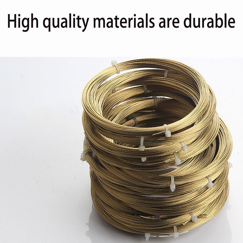 5 Rolls Automotive Glass Removal Tools Steel Wire Rope Disassembling Kit – Silver