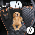 Waterproof Dog Car Rear Seat Protector 135 x 148CM – Durable Oxford Non Slip Pet Hammock with Storage Pockets