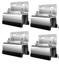 4 Pack Stainless Steel Solar Panel Mounting Brackets (Style B) – Heavy Duty Solar Panel Z-Brackets