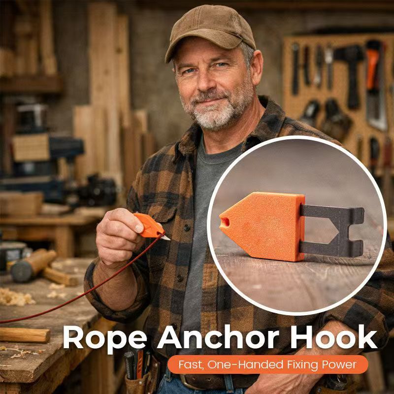 1-pack Rope Anchor Hook – Compact Multi Purpose Cord Fixing Tool for Outdoor Rope Anchoring, Camping Setups