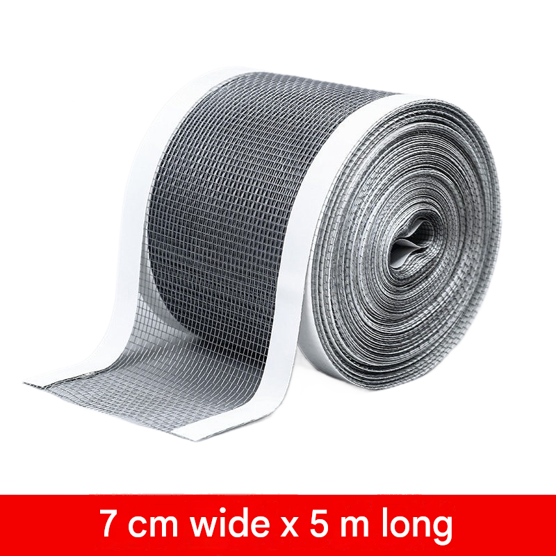 3-pack Self-Adhesive Window Screen Repair Patch – 7cm Wide DIY Flyscreen Mesh Tape, Mosquito Netting Mending Roll