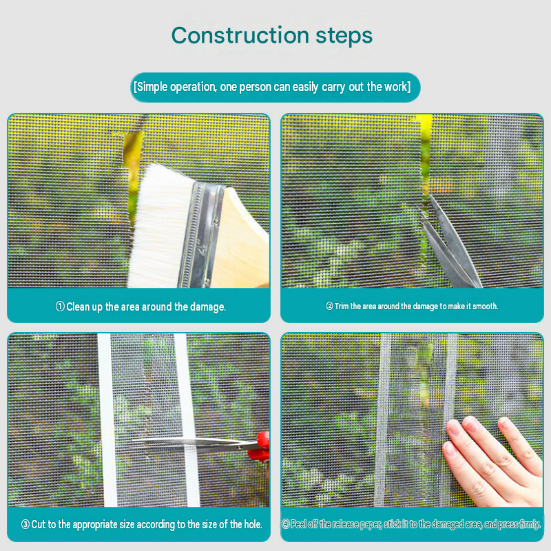 3-pack Self-Adhesive Window Screen Repair Patch – 7cm Wide DIY Flyscreen Mesh Tape, Mosquito Netting Mending Roll