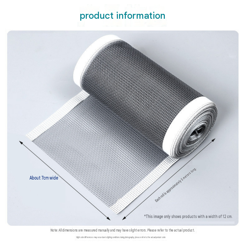3-pack Self-Adhesive Window Screen Repair Patch – 7cm Wide DIY Flyscreen Mesh Tape, Mosquito Netting Mending Roll
