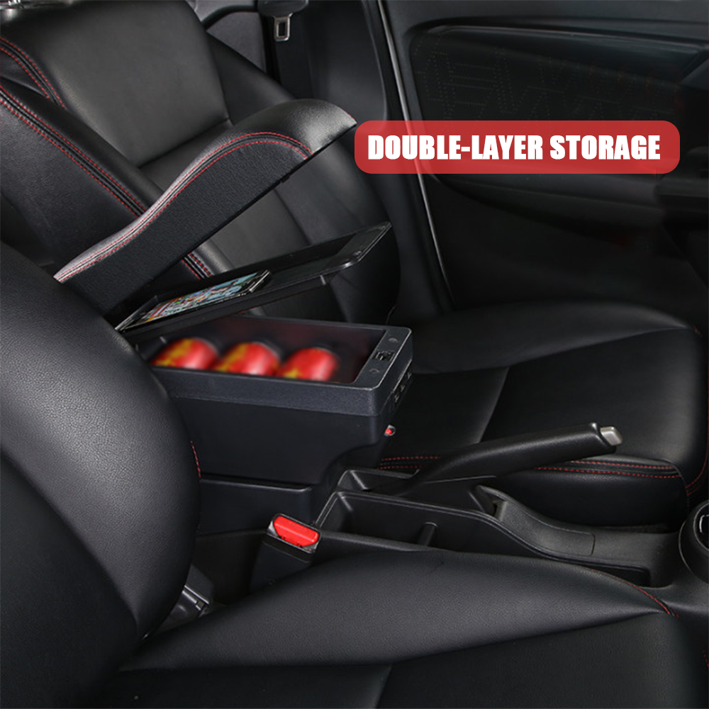 Suzuki Swift 2005-2021 Center Central Storage Car Console Seat Armrest Box Durable ABS Armrest Box Replacement Double