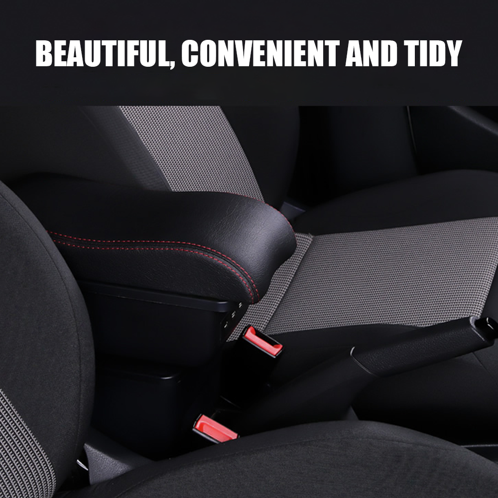 Suzuki Swift 2005-2021 Center Central Storage Car Console Seat Armrest Box Durable ABS Armrest Box Replacement Double