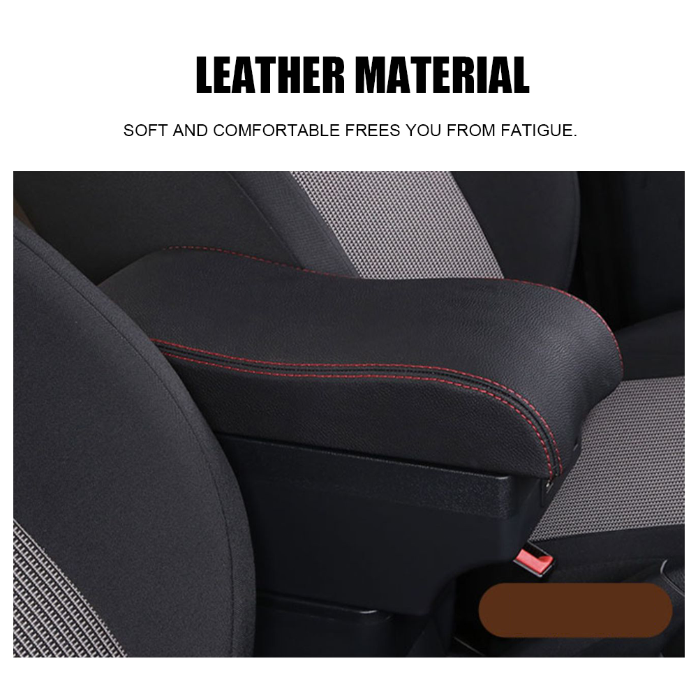 Suzuki Swift 2005-2021 Center Central Storage Car Console Seat Armrest Box Durable ABS Armrest Box Replacement Double