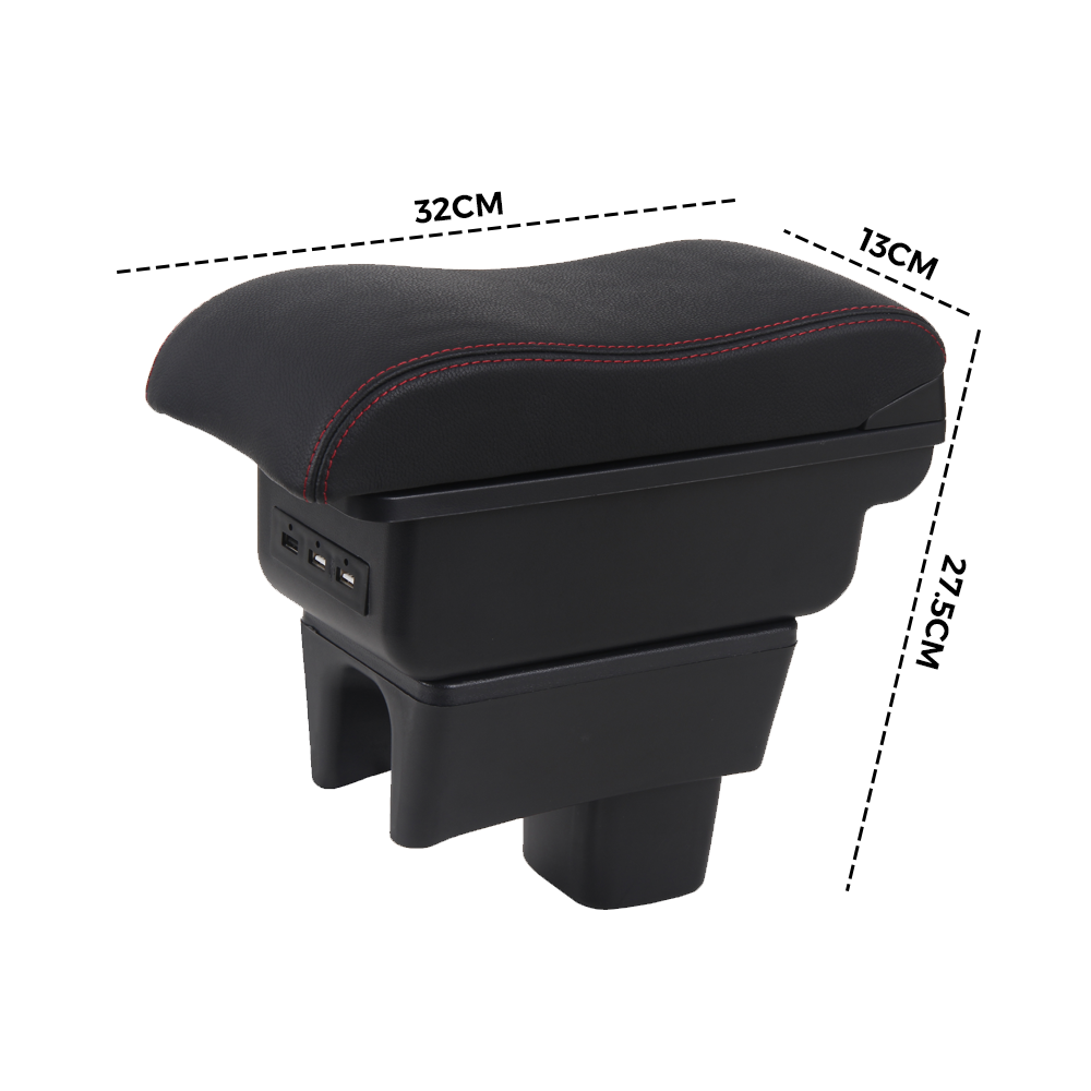 Suzuki Swift 2005-2021 Center Central Storage Car Console Seat Armrest Box Durable ABS Armrest Box Replacement Double