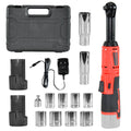 Cordless Electric Ratchet Wrench Set 12V Power Electric Ratchet Wrench 3/8inch 400 RPM Variable Speed with Sockets