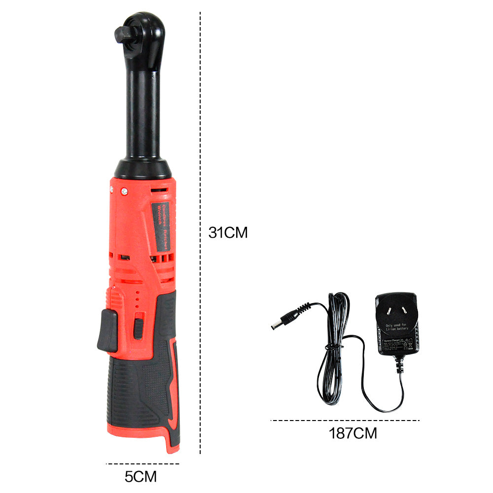 Cordless Electric Ratchet Wrench Set 12V Power Electric Ratchet Wrench 3/8inch 400 RPM Variable Speed with Sockets
